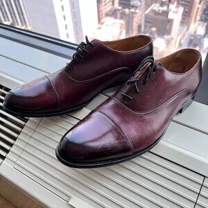 Paul Evans Cagney Cap-Toe Oxford – Oxblood Italian Leather (Size 6.5 / Fits US 8